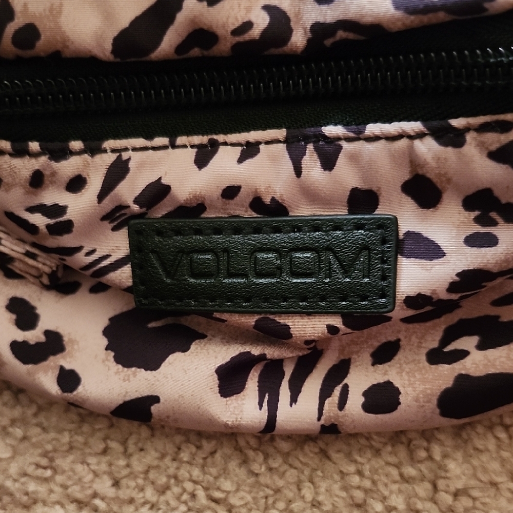Volcom Black and Pink Leopard Women's Backpack